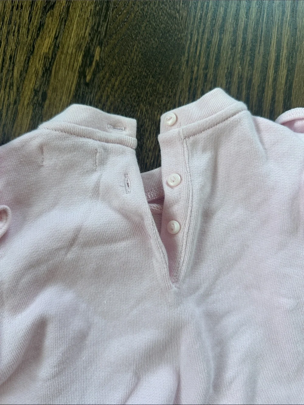 Ralph Lauren Pink Bunny Embroidered Ruffle Shoulder Sweatshirt - 18M